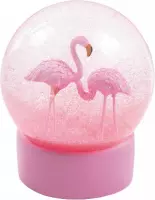 PARTYPRO - Roze flamingo sneeuwbol