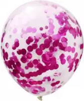 confetti ballon roze 5 stuks, kindercrea