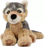 Wolf zittend soft-pluche 23 cm