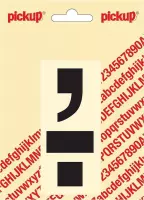 Pickup plakletter Helvetica 100 mm - punt komma zwart