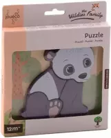 Jouéco Vormenpuzzel Panda Junior Hout 4 Stukjes