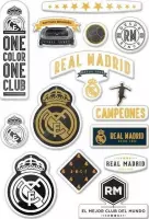 Real Madrid puffy 3D stickers- graphic - 14 stickers