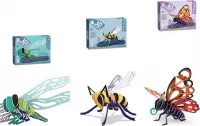 3D Puzzel - Set van 3 Puzzels - Insecten Puzzel - Kinderpuzzels 3 jaar