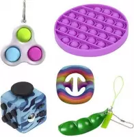 Fidget toys pakket | onder de 15 euro | pop it | pea popper | simple dimple | fidget cube