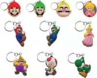 Uitdeelcadeaus Super Mario sleutelhangers (6 stuks) - Traktatie