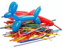 Ballonnen, diverse kleuren, l: 152 cm, modelleren, 100stuks