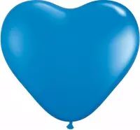 MEGA Topping hart ballon 80 cm blauw