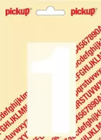Pickup plakcijfer Helvetica 100 mm - wit 1