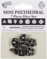 Mini Polydice set Zwart met wit