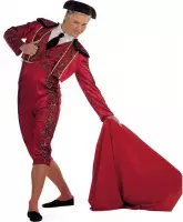 Limit - Spaans & Mexicaans Kostuum - Luxe Arena Stierenvechter Carlos - Man - rood - Maat 60 - Carnavalskleding - Verkleedkleding