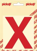 Pickup plakletter Helvetica 100 mm - rood X
