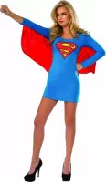 Rubies - Superwoman & Supergirl Kostuum - Uitdagende Girl Of Steel Supergirl - Vrouw - blauw,rood - Maat 34-36 - Carnavalskleding - Verkleedkleding