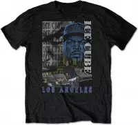 Ice Cube Heren Tshirt -L- Los Angeles Zwart