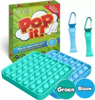 Pop It Fidget Toys Pakket onder de vijtien euro met Groen en Blauwe PopIt en Mesh and Marble - Kids Toy - Ecomtrends®