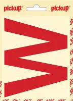 Pickup plakletter Helvetica 100 mm - rood W
