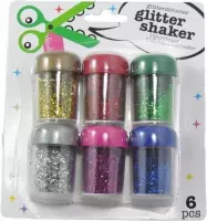 Glitterstrooier - 6 stuks