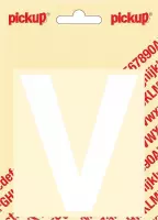 Pickup plakletter Helvetica 100 mm - wit V