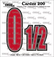 Crealies Cardzz - snijmallen - 0 en 1/2