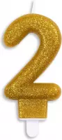 Wefiesta Cijferkaars '2' 4,4 X 7 X 1,2 Cm Wax Goud