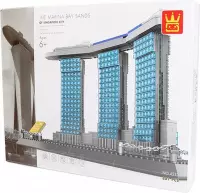 Wange 4217 Marina Bay Sands Hotel in Singapore - 881 bouwstenen - Compatibel met grote merken - Bouwdoos