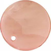 Buttond ass. 1 pk. a 10 st. l.pink round river shell dangles