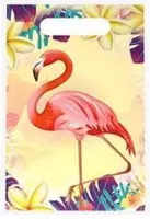 Flamingo traktatie zakjes (10 stuks)