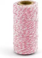 Bakers Twine Roze Wit 50 meter