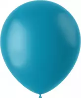 Ballonnen Calm Turquoise Mat 33cm | per 100 stuks
