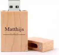 Matthijs naam kado verjaardagscadeau cadeau usb stick 32GB