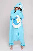 Onesie Troetelbeer blauw - maat M-L - Troetelbeertjes pak kostuum Bedtime maan ster berenpak beer jumpsuit