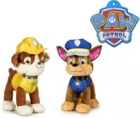 Set van 2 honden knuffels 20 cm (Rescue Chase  en Rubble)