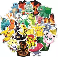 Pokemon Stickers - 50 Stuks - Stickers Volwassenen - Stickers voor Kinderen - Laptop - Pokemon Speelgoed - Pokemon Go - Pikachu