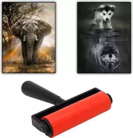 Diamond Painting Volwassenen – Olifant & Wolf design - 3-delig Diamond Painting pakket - Inclusief Diamond Painting roller