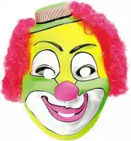 Carnival Toys Gezichtsmasker Neon Clown Geel/roze One-size