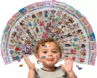 20 Vellen, ± 400 Stuks 3D Foam Stickers Kleurrijke Motivatie Beloning Vlij Stickers voor Kinderen & Sticker Liefhebbers van elke leeftijd – Verschillende thema’s, herkenbaar voor iedereen, Di