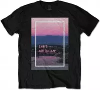 The 1975 Heren Tshirt -L- She's American Zwart