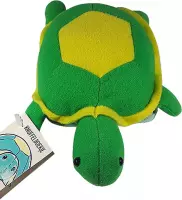 Schildpad Knuffelboekje (Kruip Het Schildpadje 15 cm) + Pluche Knuffel Vingerpop (10 cm) | Animal Turtle Plush Toy | Peluche Knuffel voor kinderen | Dieren knuffel met boekje | Cad
