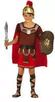 Guirca - Strijder (Oudheid) Kostuum - Centurion Uit Het Romeinse Rijk - Jongen - rood,bruin - 5 - 6 jaar - Carnavalskleding - Verkleedkleding