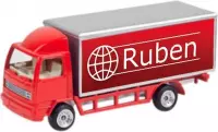 LKMN Speelgoedvoertuig met naam type Ruben-rood