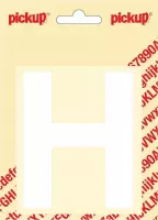 Pickup plakletter Helvetica 100 mm - wit H