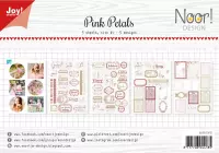 Joy!Crafts Papierset - A4 - 5 designs - Pink petals
