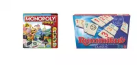 Gezelschapsspel - Monopoly Junior & Rummikub - 2 stuks