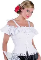 Boeren Tirol & Oktoberfest Kostuum | Verleidelijke Dirndl Blouse Angelica Vrouw | XL | Bierfeest | Verkleedkleding