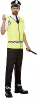 Smiffys Kostuum -L- Police Officer Zwart/Geel