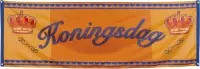 8 stuks: Polyester banner - Koningsdag - 74x220cm