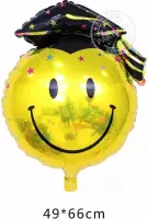 Folieballon Geslaagd, smiley 49x66cm Kindercrea
