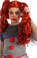 Carnival Toys Verkleedpruik Horror Clown Junior Polyester Rood