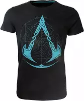 Assassin's Creed Valhalla Crest Grid T-Shirt Zwart