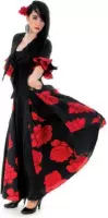 Spaanse jurk - Flamenco jurk Rosa Deluxe Maat L - Volwassenen - Verkleed jurk
