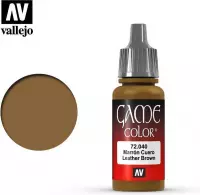 Vallejo 72040 Game Color - Leather Brown - Acryl - 18ml Verf flesje